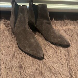 Brown Suede Chelsea Boots